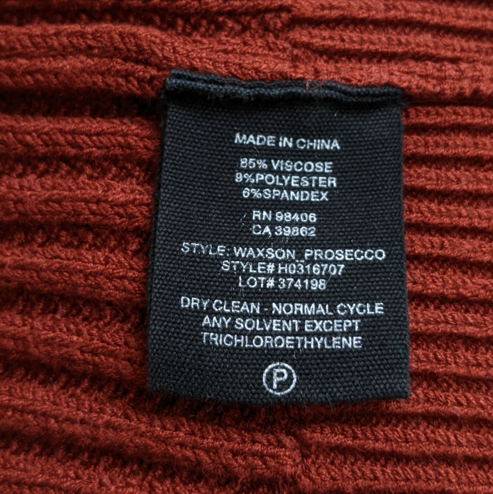 Theory Waxson Prosecco Ribbed Knit Sweater Tank | Burnt Paprika | Medium - Picture 11 of 14